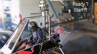 First Engine Start EXPERIMENTAL HELICOPTER BUILD SERIES (Part 67) by ultralight helicopter 68,962 views 3 months ago 8 minutes, 12 seconds