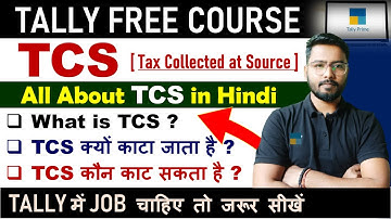 Tally Prime - TCS in Tally Prime | What is TCS | TCS क्या होता है #tcs #tallyprime