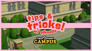Two Point Campus - Tips & Tricks: Easy Landscaping!