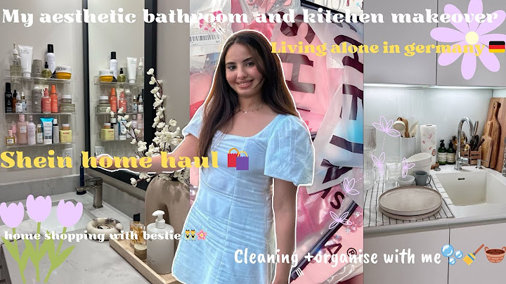 Moving diaries episode3 🇩🇪🏠🔑:aesthetic bathroom + kitchen makeover 🎀+shein haul قاديت الدار الجديدة