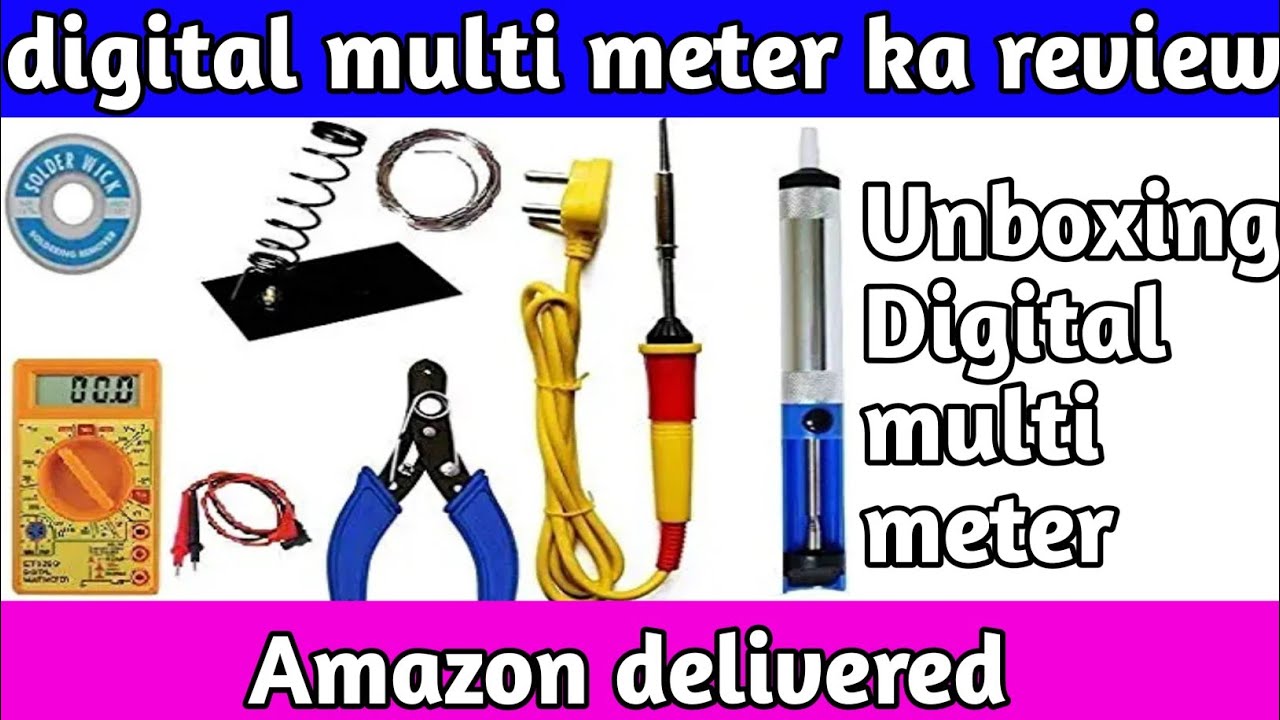 Unboxing and Review OF Digital Multimeter in Hindi YouTube