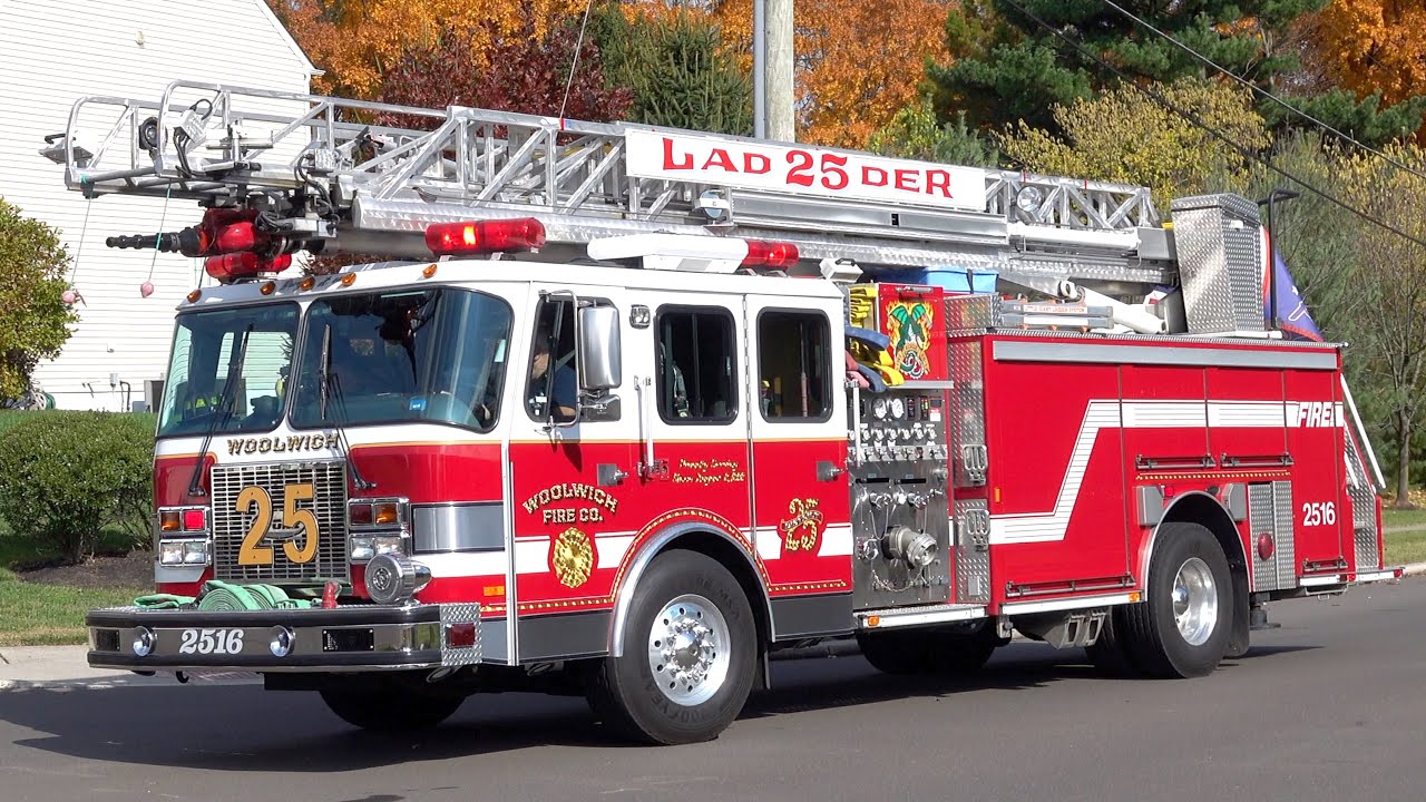 Woolwich Fire Company Ladder 2516 Responding YouTube