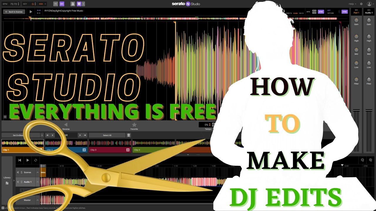 How to Make DJ Edits in Serato Studio| Everything is Free|Make Own ...