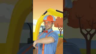 Blippi Play Pretends to be an Excavator! 😁 #Shorts #Blippi