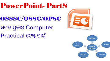 OSSSC skill test (Ms-Powerpoint) Part-8 video/Junior Clerk computer skill/practical test.