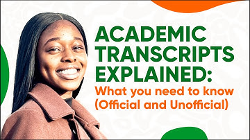 Academic Transcripts Explained: What You Need to Know (Unofficial vs. Official). #studyabroadusa