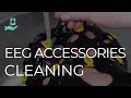 How to clean eeg accessories after using