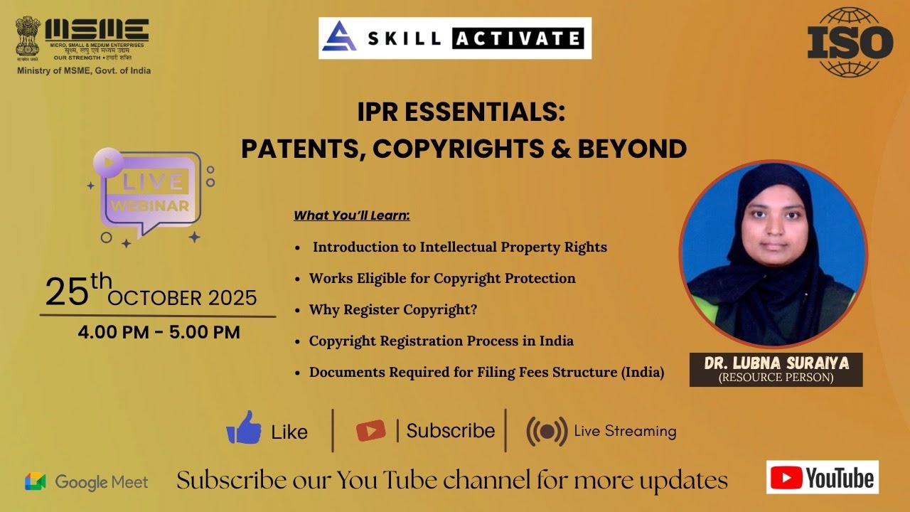 IPR Essentials: Patents, Copyrights & Beyond