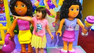 PLAY CENTER WITH DOLLS! | Kids playing!😄