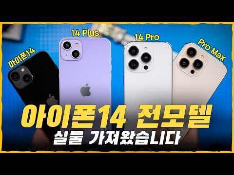 아이폰14 전모델 실물 가져왔습니다 