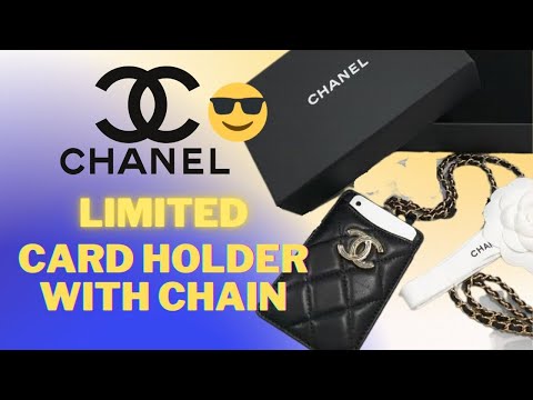 Limited Edition Chanel Card Holder with Chain คล้องแล้วรู้เลย VIP 💯💯💯