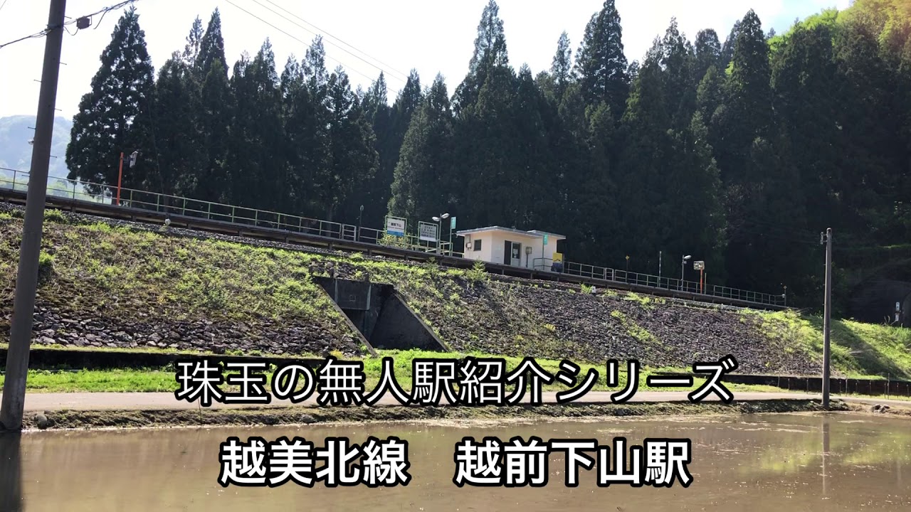 珠玉の無人駅紹介シリーズ3 越美北線・越前下山駅 YouTube