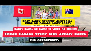 canada vs australia for international students |study visa ke liye konsa mulk acha hai |study visa