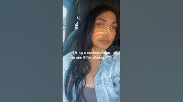 Using a random video to see if I’m photogenic