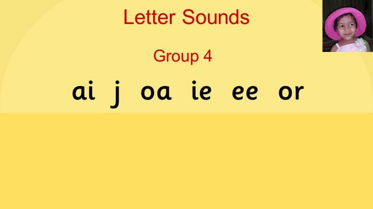 saying the sounds of group 4 of jolly phonics youtube