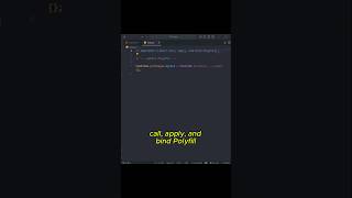 Day 60 of 90: call, apply, and bind Polyfill 😎 | JS Methods #shorts #javascript #viral #trending