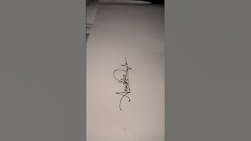 Anushka name signature style #letter A #signature #viral #shorts #new #anushka #calligraphy