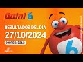 Resultados del sorteo quini 6 del Domingo 27 de Octubre del 2024
