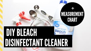 Make your own bleach disinfectant cleaner with just two basic
household ingredients. all measurements are listed below and based on
cdc guidelines for emerge...