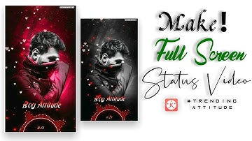 How To Make Trending #FullScreen​ Flying Heart WhatsApp Status Video In Kinemaster [Toturial]
