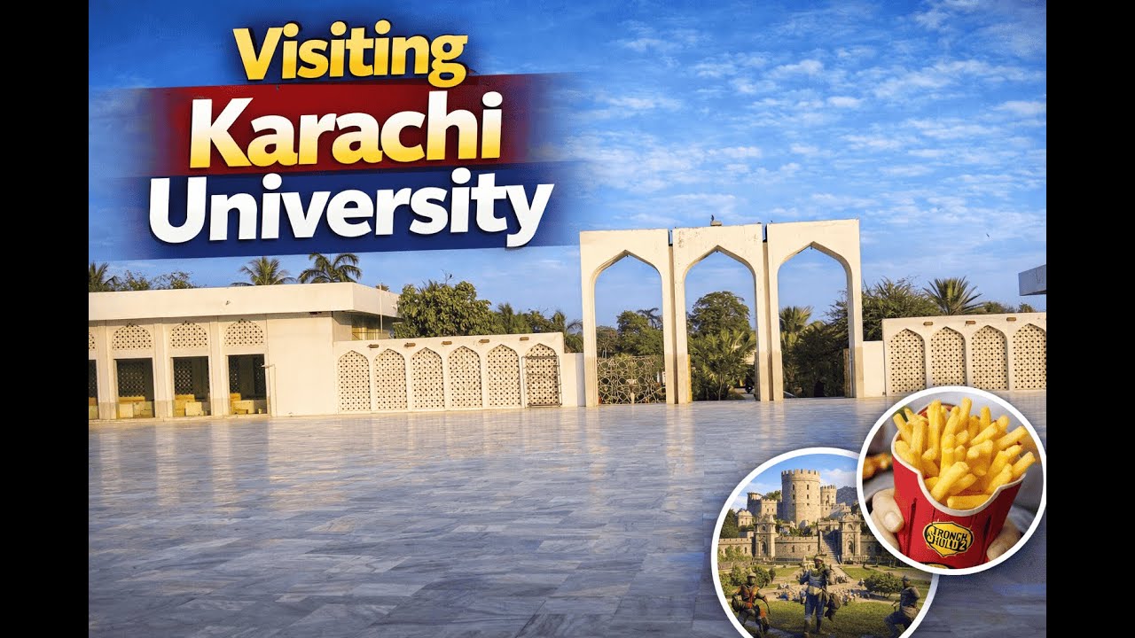 Exploring Karachi University | Hidden Mosque, Fries & Gaming Night Vlog
