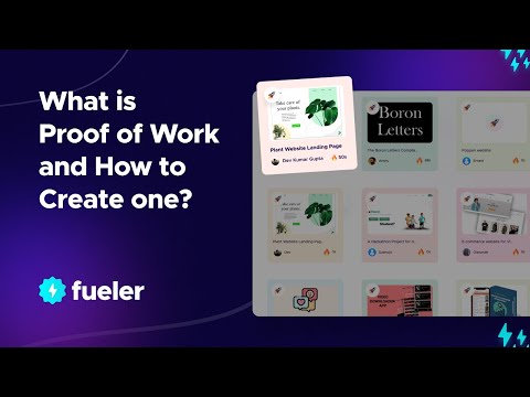 What is Proof of Work and How to Create one? | Fueler