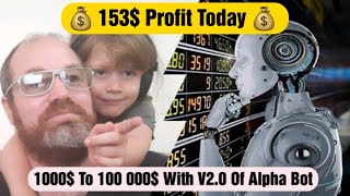 Alpha Bot V2.0 a Free Binary Options Robot Made Me 153$ Today 🤑