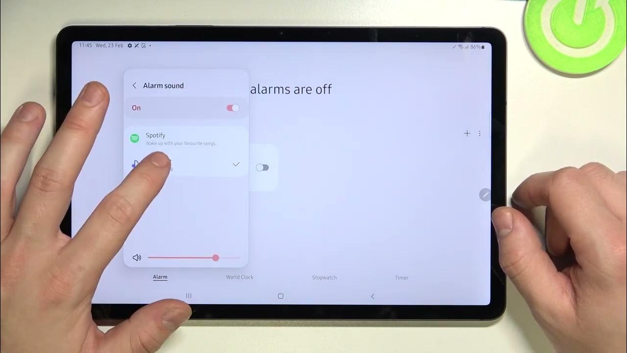 How to Change Alarm Sound on SAMSUNG Galaxy Tab S8 Set Up Alarm Sound YouTube