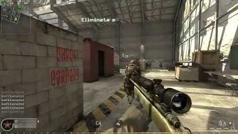 cod4 sniping against bots (mod)