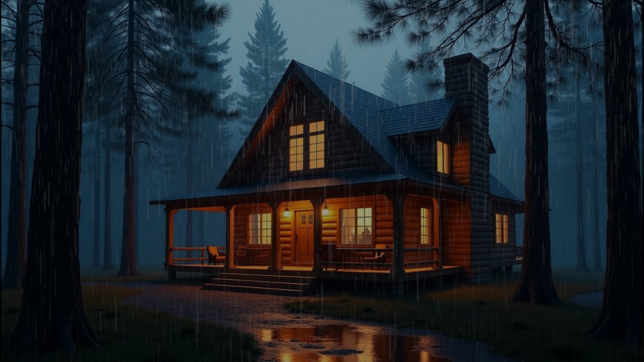 The Best Autumn Rainfall at the Forest Cabin🌧️🌲 Sleep Deeply with Rain Sounds