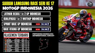 Jadwal Siaran Langsung Race Motogp Indonesia 2026~Jadwal Motogp Indonesia 2026 Seri 17~Live Trans 7