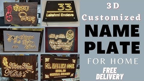 LED Name Plate all over india service, cont.: 95407 29392