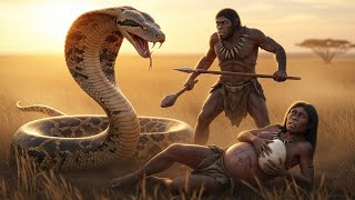 Prehistoric Early Humans’ First Battle with Giant Python to Survive