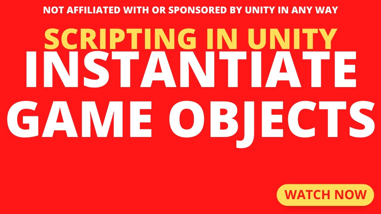 How to Instantiate Game Objects into your Scene in Unity Scripting ...