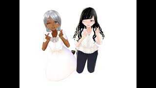 Moment entre amie dans VRoid Mobile❤