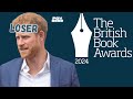 Prince harry snubbed at british book awards 2024