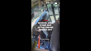 Students steer bus after driver passes out