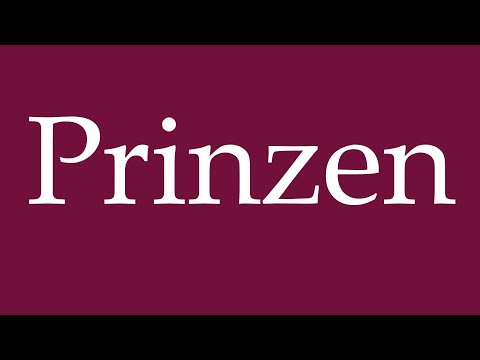 How to Pronounce ''Prinzen'' (Princes) Correctly in German - YouTube