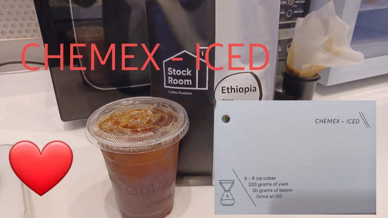 TUTORIAL HOW TO MAKE A CHEMEX ICED BLACK COFFE // BY robzky master