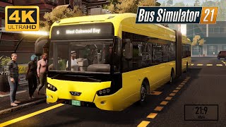 Bus Simulator 21 - VDL Citea SLFA-180 Electric Articulated - Angel Shores | Logitech G29 screenshot 5