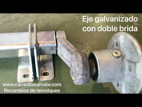 Eje Remolque 750 kg s/f galvanizado estanco video