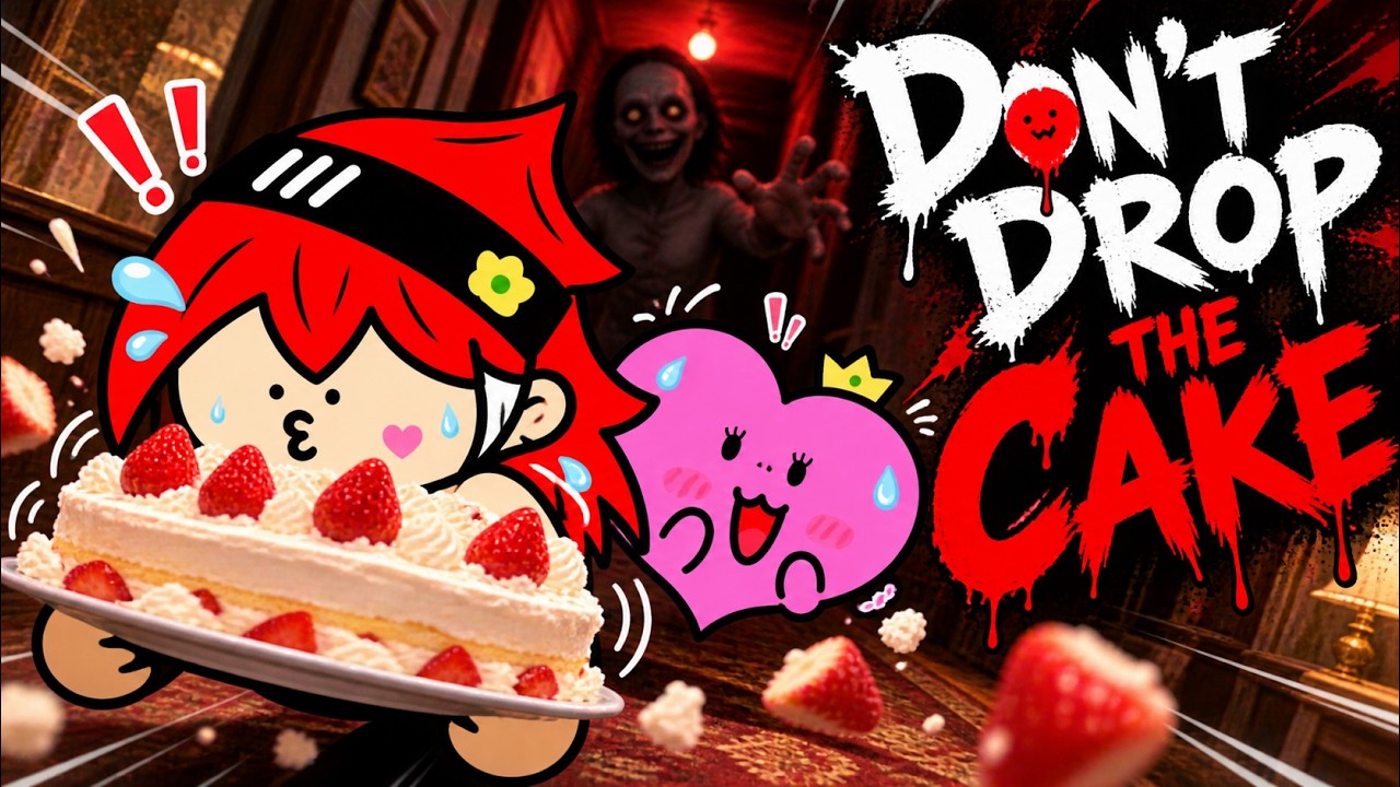 【Don't Drop The Cake】絶対にケーキを落とすな!化け物に追われながら誕生日ケーキを運ぶホラーゲーム🍰👑【神王セイガ】261002