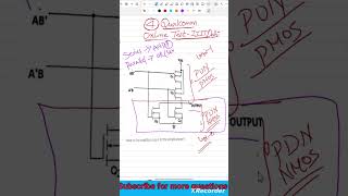 Qualcomm Written Test Question #4 | Static CMOS Logic | Can You Solve This? 🤔 #shorts