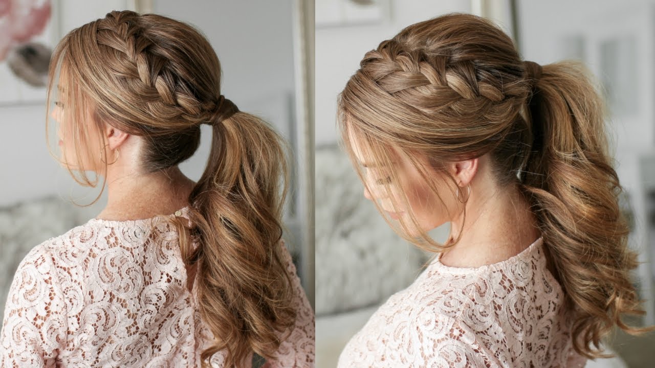 Lulus How-To: Inside-Out Braided Ponytail - Lulus.com Fashion Blog