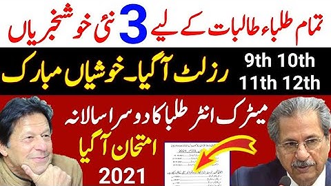 Good News For Matric Inter Students 2021|12th class Result 2021|10th class result 2021|Result 2021