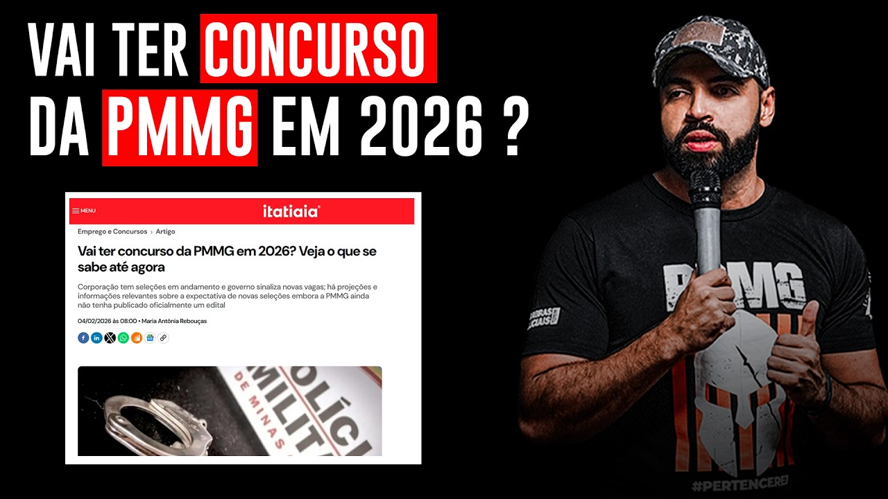 Vai ter concurso da PMMG em 2026? Veja o que se sabe até agora