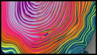 Acrylic Pouring Round Rainbow Ring Pour (Thank You x 20,000) by Life Is Kumquat 16,813 views 3 years ago 4 minutes, 58 seconds