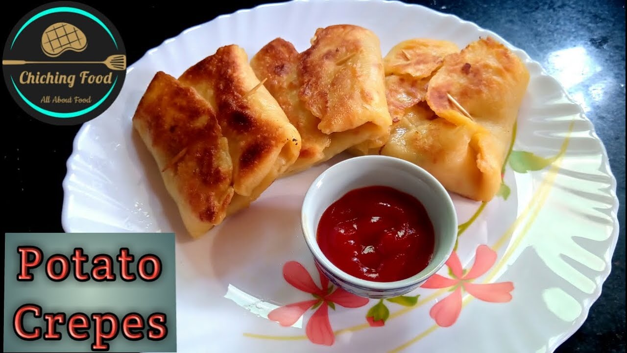  Potato crepes recipe Easy breakfast & snacks recipe Aloo