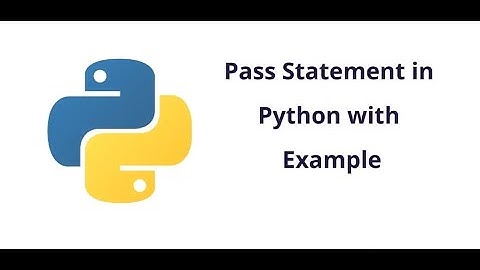 PASS STATEMENT IN PYTHON TAMIL | PYTHON TUTORIAL FOR BEGINNERS | PYTHON PROGRAMMING