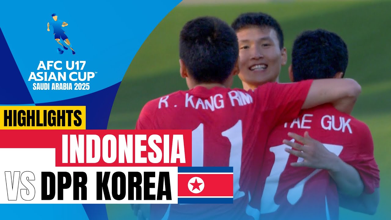 HIGHLIGHTS : Indonesia 0-6 DPR Korea | AFC U17 Asian Cup Saudi Arabia 2025 | 14.04.25